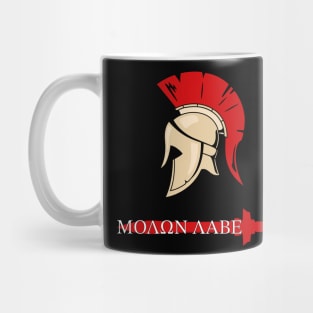 Spartan Molon Labe Sword Mug